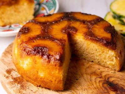 Gâteau ananas caramélisé